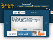 Tablet Screenshot of nichtsalsfakten.de